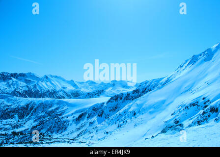 Schnee Berg fotografiert in Bulgarien Landschaft Stockfoto