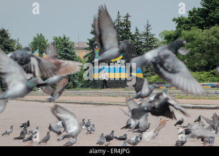 Kiew, Ukraine. 27. Mai 2015. Das Gebiet, wo einst eine Statue von Lenin © Nazar Furyk/ZUMA Wire/ZUMAPRESS.com/Alamy Live News Stockfoto