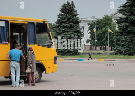 Kiew, Ukraine. 27. Mai 2015. Das Gebiet, wo einst eine Statue von Lenin © Nazar Furyk/ZUMA Wire/ZUMAPRESS.com/Alamy Live News Stockfoto