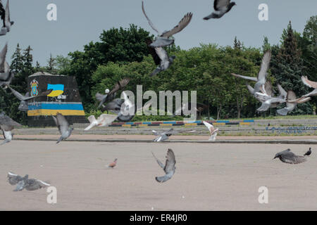 Kiew, Ukraine. 27. Mai 2015. Das Gebiet, wo einst eine Statue von Lenin © Nazar Furyk/ZUMA Wire/ZUMAPRESS.com/Alamy Live News Stockfoto