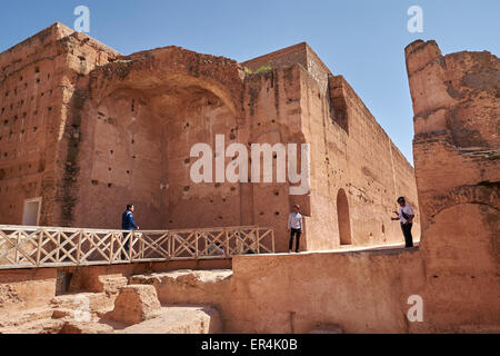 Palais el Badi - Badia-Palast in Marrakesch. Stockfoto