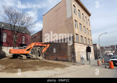 Abbrucharbeiten Yonkers New York Stockfoto