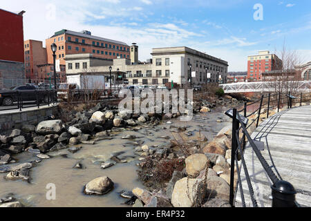 Van der Donck Park / Larkin Plaza Yonkers New York Stockfoto