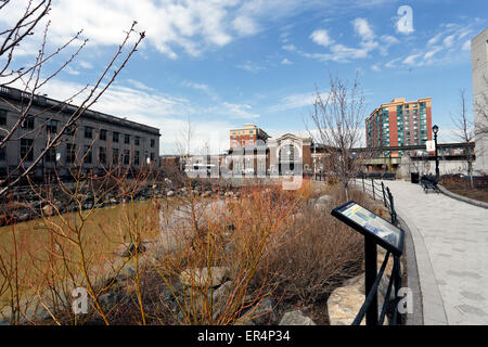 Van der Donck Park / Larkin Plaza Yonkers New York Stockfoto