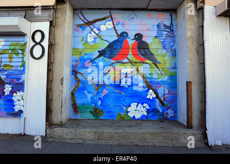 Storefront Wandbild Warburton Avenue Yonkers New York Stockfoto