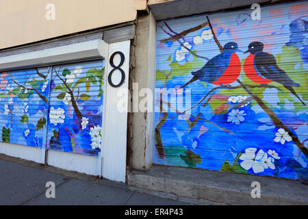 Storefront Wandbilder Warburton Avenue Yonkers New York Stockfoto