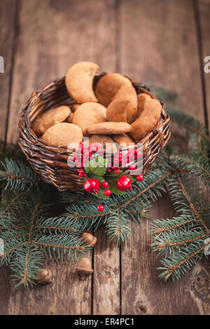 Kleine snacks für den Weihnachtsmann. Debica, Polen Stockfoto