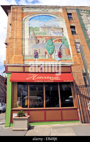 Havanna kubanische Restaurant Riverdale Avenue und Main St. Yonkers New York Stockfoto