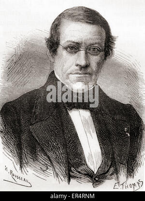 Sir Charles Wheatstone, 1802 – 1875.  Englische Wissenschaftler und Erfinder der Wheatstone-Brücke und Playfair-Chiffre.  Auch bekannt für seine frühen Beiträge, Spektroskopie und Telegraphie. Stockfoto