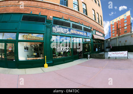 Yonkers Brewing Company Bar und Restaurant in der Innenstadt von Waterfront district Yonkers New York Stockfoto