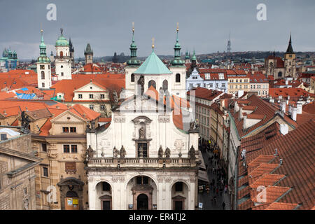 Prag: Blick vom Altstädter Brückenturm Stockfoto