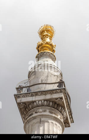 Das Monument nr Bank Station City von London Stockfoto