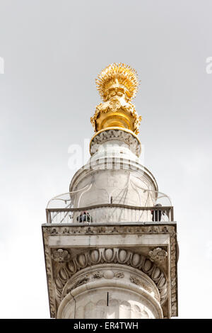 Das Monument nr Bank Station City von London Stockfoto