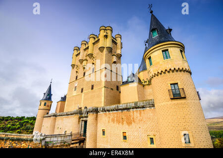 Segovia, Spanien Schloss Alcazar. Stockfoto