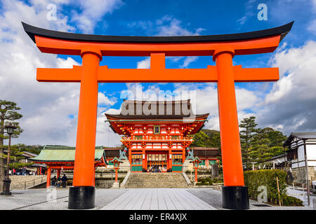 Kyoto, Japan am Fushimi Inari Schrein. Stockfoto