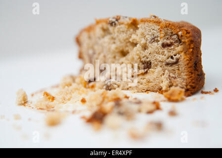 Herrenhaus-Kuchen - leckere fruited leicht Kuchen. Feuchten Schwamm mit einer Prise Demerara Zucker gebacken. Stockfoto