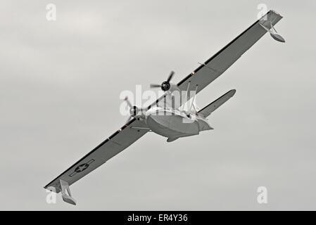 PBY Catalina C-FNJF Flugboot Llandudno Flugschau. N.Wales Uk Kunstflug-Wasserflugzeug Stockfoto