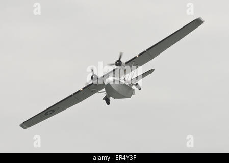 PBY Catalina C-FNJF Flugboot Llandudno Flugschau. N.Wales Uk Kunstflug-Wasserflugzeug Stockfoto