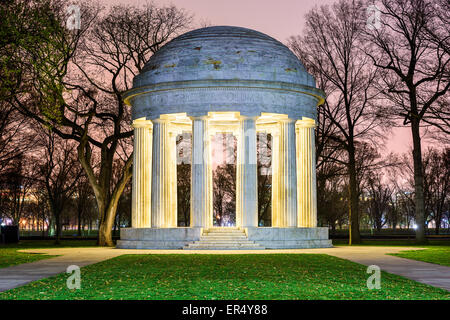 Washington, DC am DC Kriegerdenkmal, ehrt Bürger des District Of Columbia, die im ersten Weltkrieg gedient. Stockfoto