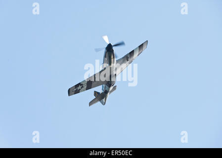 Llandudno Air Nordwales Show 2015 Königreich Mustang P51D Stockfoto