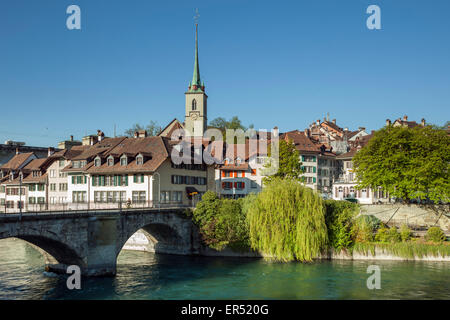 Frühling am Morgen in Bern, Schweiz. Stockfoto