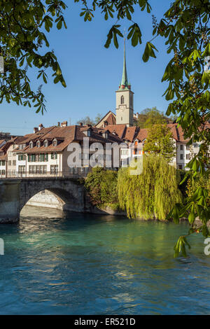 Frühling am Morgen in Bern, Schweiz. Stockfoto