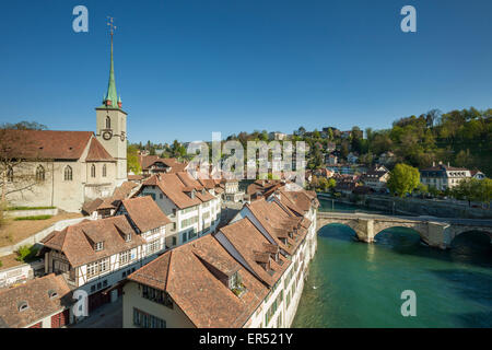 Frühling am Morgen in Bern, Schweiz. Stockfoto