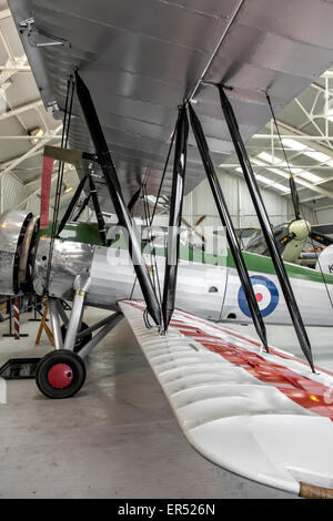 1931 Avro 621 Tutor, der Shuttleworth Collection alt Warden Aerodrome, Bedfordshire Stockfoto