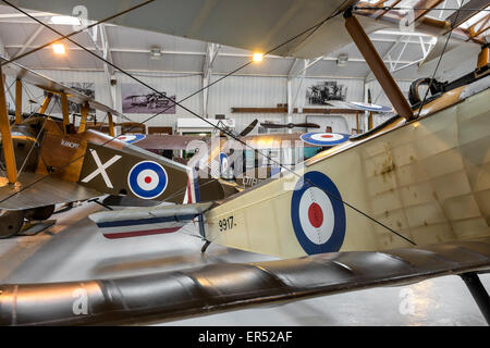 1916 Sopwith Pup und andere WW1 Flugzeuge an die Shuttleworth Collection, Old Warden Aerodrome, Bedfordshire Stockfoto