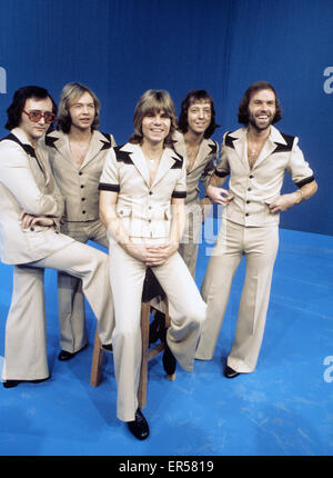 RUBETTES UK-pop-Gruppe im Jahre 1974 Stockfoto