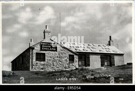 First & Last House in England, Lands End, Cornwall Stockfoto