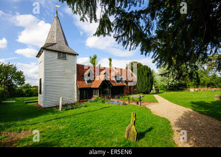 St.-Andreas Kirche, Greensted, Essex, England, Vereinigtes Königreich Stockfoto