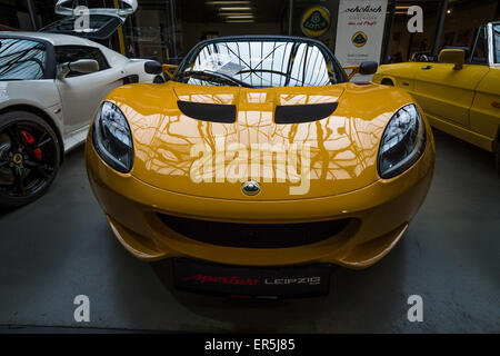 BERLIN - 10. Mai 2015: Sportwagen Lotus Elise. 28. Berlin-Brandenburg-Oldtimer-Tag Stockfoto