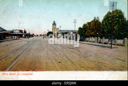 Südafrika - Hauptstraße, Beaconsfield Stockfoto