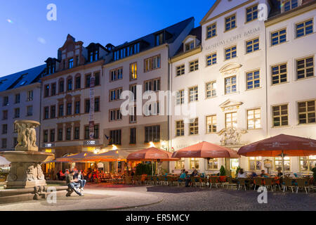 Pub Bezirk Gastronomie, Leipzig, Sachsen, Deutschland Stockfoto