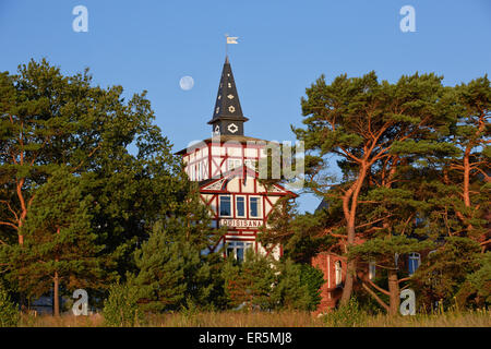 Bäderarchitektur entlang dem Strand promenade, Seebad Binz, Rügen, Mecklenburg-Vorpommern Pommern, Deutsch Stockfoto