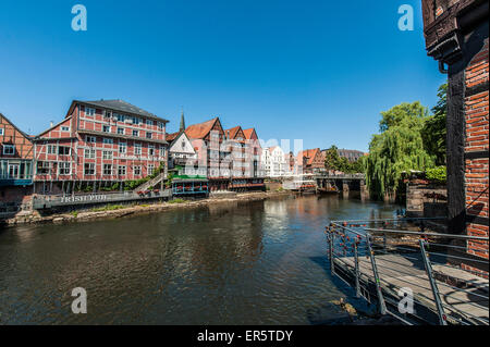 Riverside Quartal Wasserviertel, Lüneburg, Niedersachsen, Deutschland Stockfoto