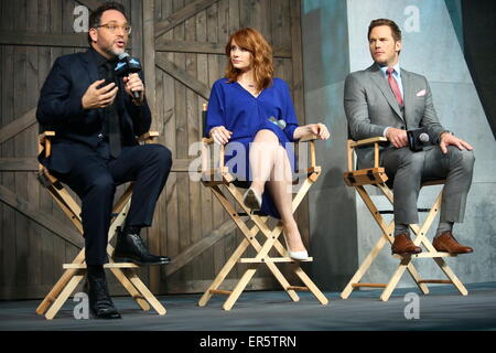 Peking, China. 26. Mai 2015. Chris Pratt besucht die Pressekonferenz von Jurassic World in Peking am 26. Mai 2015. © TopPhoto/Alamy Live-Nachrichten Stockfoto