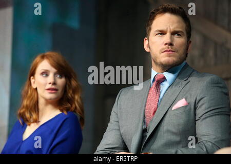 Peking, China. 26. Mai 2015. Chris Pratt besucht die Pressekonferenz von Jurassic World in Peking am 26. Mai 2015. © TopPhoto/Alamy Live-Nachrichten Stockfoto