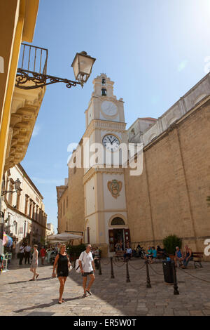 Kathedrale Agata in der historischen Zentrum von Gallipoli, Provinz Lecce, Apulien, Golf von Tarent, Italien, Europa Stockfoto