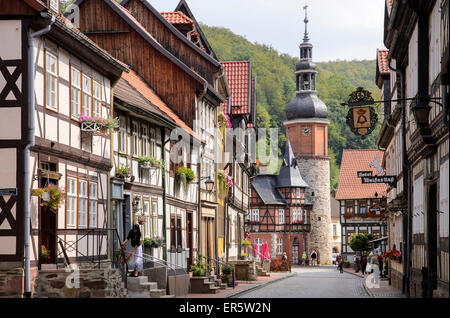 Saigerturm, Stolberg, Harz, Sachsen-Anhalt, Deutschland, Europa Stockfoto