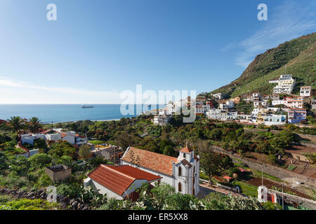 Igueste de San Andres, Kirche, Las Montanas de Anaga, natürliche bewahren, Parque Rural de Anaga, Teneriffa, Kanarische Inseln, Spanien, Stockfoto