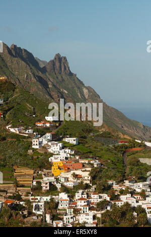 Dorf Taganana, Barranco de Fajaneta, Schlucht, Las Montanas de Anaga, natürliche bewahren, Parque Rural de Anaga, Teneriffa, Cana Stockfoto