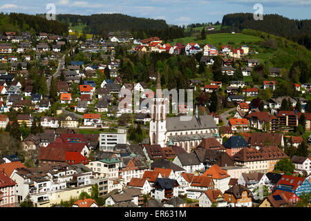 Neustädter Münster, Pfarrei Kirche von St. Jacobi, 1897-1901, spätgotisch, Neustadt, Titisee-Neustadt, Schwarzwald Stockfoto