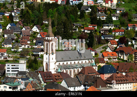 Neustädter Münster, Pfarrei Kirche von St. Jacobi, 1897-1901, spätgotisch, Neustadt, Titisee-Neustadt, Schwarzwald Stockfoto