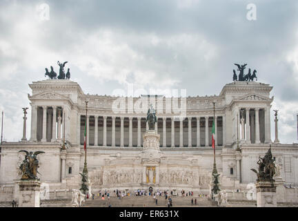 Nationaldenkmal für Viktor Emanuel II., Vittorio Emanuele-Monument, Capitol, Rom, Latium, Italien Stockfoto