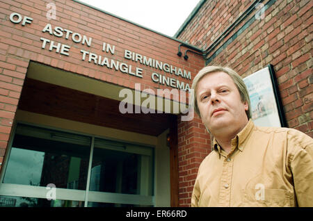 Peter Walsh Programmdirektor des Dreiecks Kinos an der Aston University. 27. Juli 1994 Stockfoto