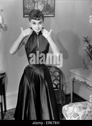 Audrey Hepburn, Schauspielerin, Mai 1953. Stockfoto