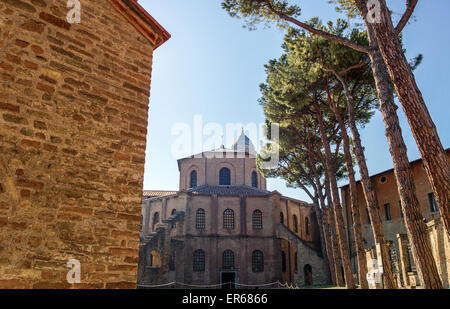 Italien, Ravenna, Blick auf die Basilika San Vitale Stockfoto