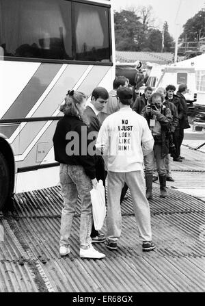 Es ist A Royal Knockout Charity Event im Alton Towers in Staffordshire, 15. Juni 1987. Prinz Andrew, Herzog von York, Sarah Ferguson, Herzogin von York, Prinz Edward. Stockfoto